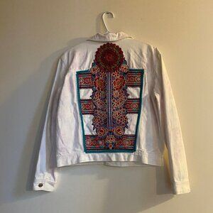 American Eagle embroidered jean jacket
